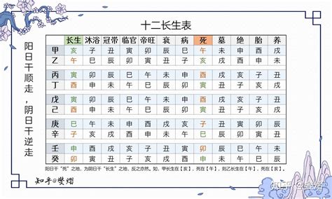 長生十二表|十二长生表（图）详解，五行十二宫运程表解读